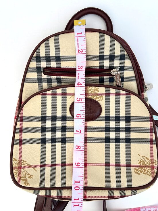 Burberry Blue Label Nova Check Plaid Backpack Y2K Vintage Japan Exclusive main image 15
